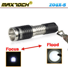 Maxtoch-ZO6X-5 Cree XM-L T6 600 Lumen tragbaren Aluminium Led Taschenlampe Zoom